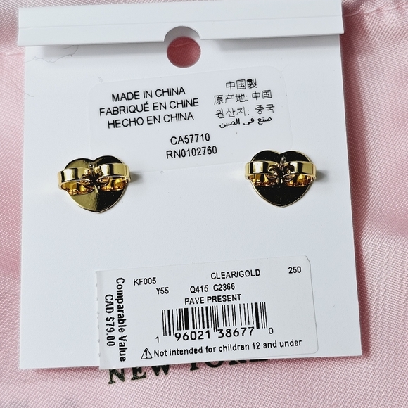 Kate Spade Clear Pave Present Studs - Picture 3 of 8